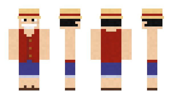 Minecraft skin luffy02