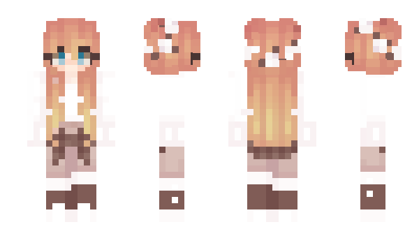 Minecraft skin OrangeTigerGirl