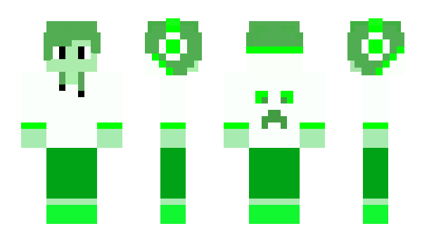 Minecraft skin green17