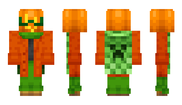 Minecraft skin PumpkinVolt