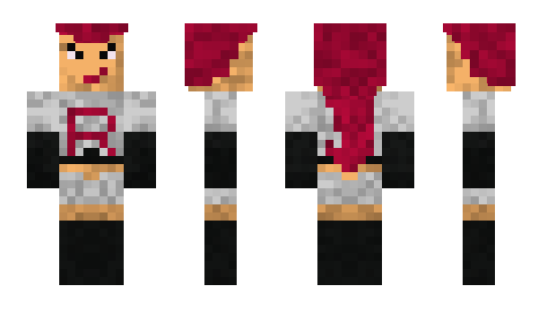 Minecraft skin Gothprincess