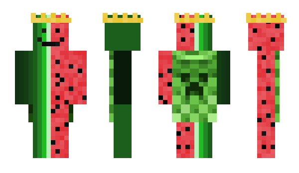 Minecraft skin Watermelmen