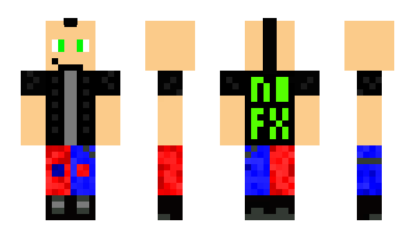 Minecraft skin rayosa