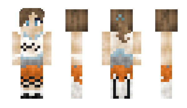 Minecraft skin Chell_