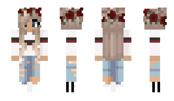 Minecraft skin Blue_Fox_Girl