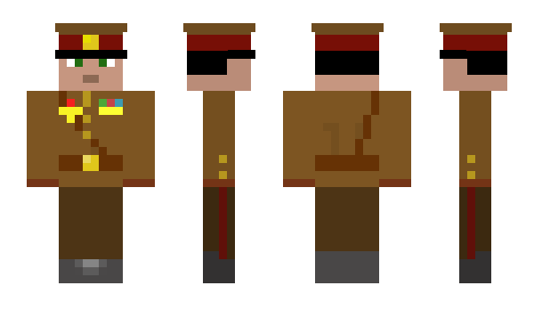 Minecraft skin SovietOfficer