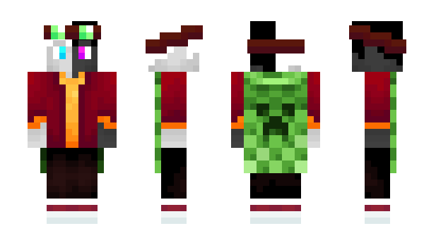 Minecraft skin fireyedragon