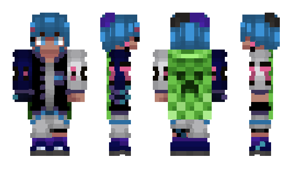 Minecraft skin 45bbba