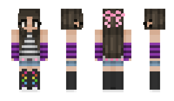 Minecraft скин по нику PurpleEmo