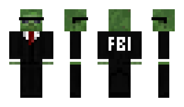 Minecraft skin FBI_HD