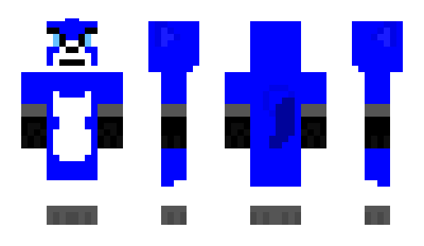 Minecraft skin bluethefox