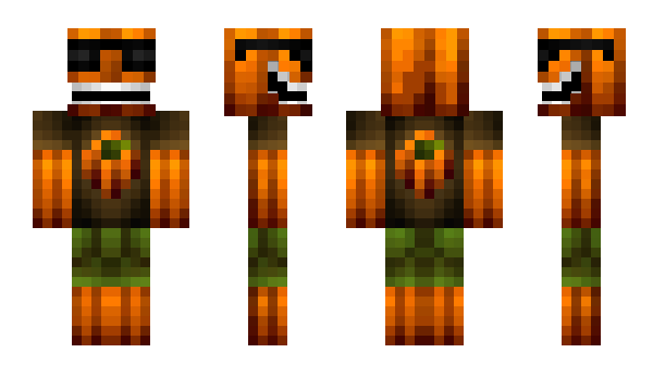 Minecraft skin Pumpkinm4n