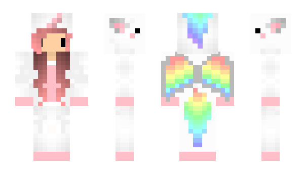 Minecraft skin rainbowskull123
