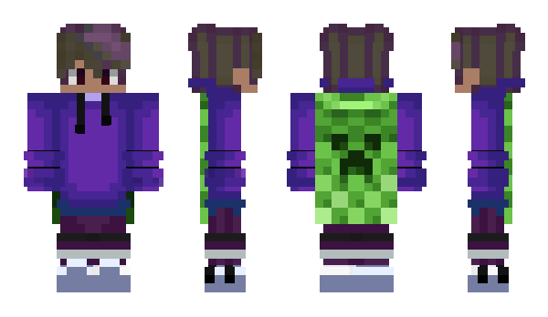 Minecraft скин по нику Just_PurpleM