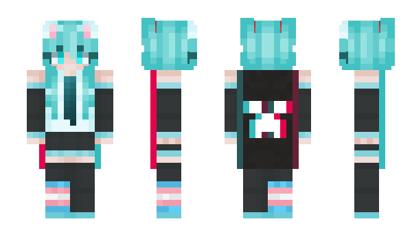 Minecraft skin MeowtsuneMiku