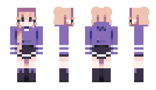 Minecraft skin TotallyViolet_