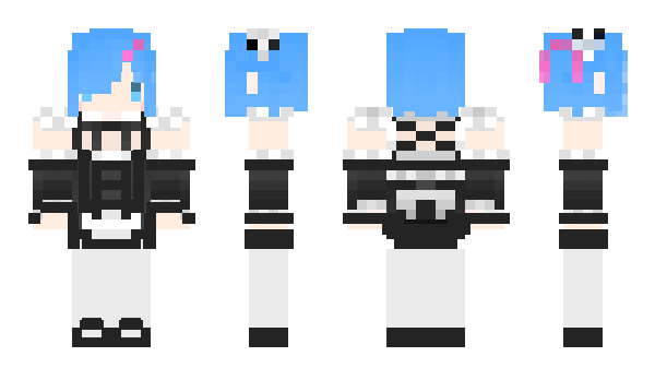 Minecraft skin whiteyaksha