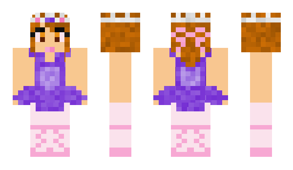 Minecraft skin ballerina005