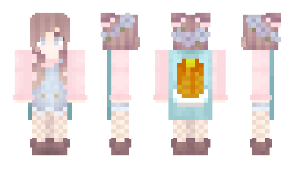 Minecraft скин по нику bubyandbuby