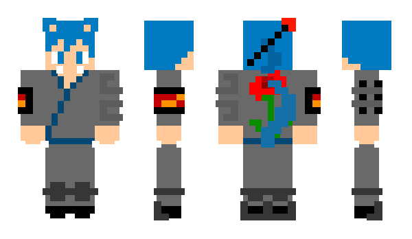 Minecraft skin ookami0718