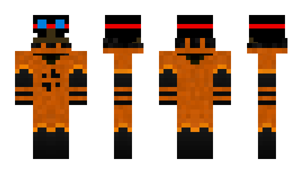 Minecraft skin Luziorange