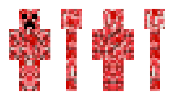 Minecraft skin redcreeper1