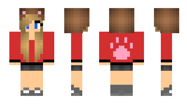 Minecraft skin VikaPaw