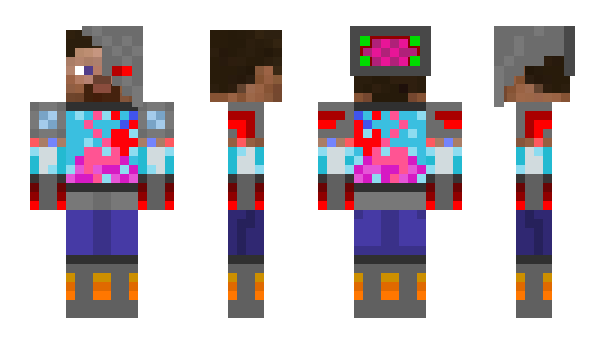 Minecraft skin ThunderRed