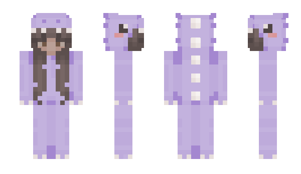 Minecraft skin purpledino