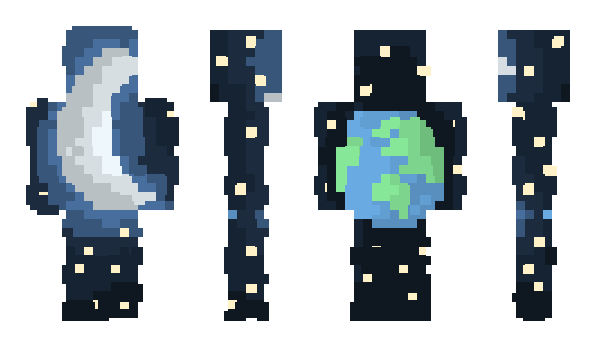 Minecraft skin HalfMoon