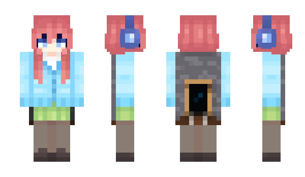 Minecraft skin Nakano_miku_03
