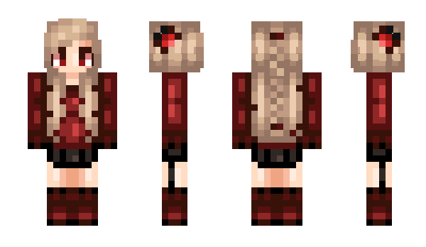 Minecraft skin AngryGirl