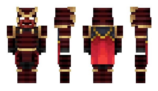 Minecraft skin Samurai