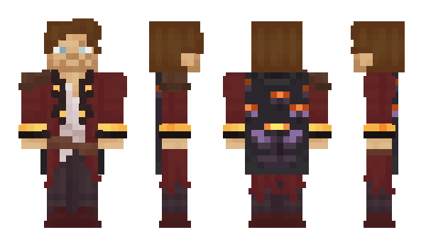Minecraft skin Pyroscythe