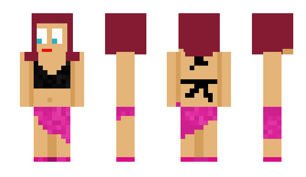 Minecraft скин по нику girlinbikini