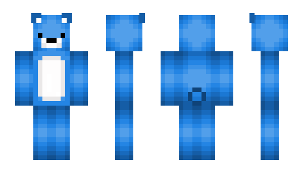 Minecraft skin Bluebearx