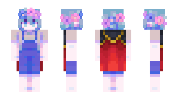 Minecraft skin ayuxiaflowers