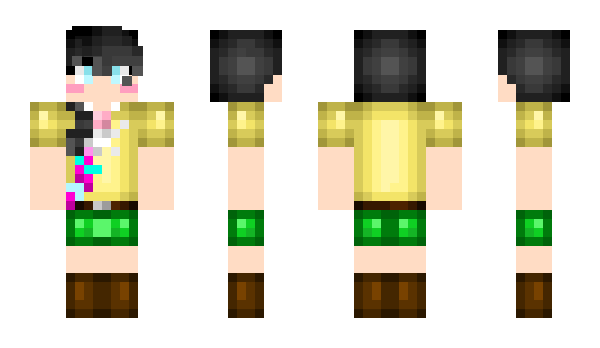 Minecraft skin Pinkunotora