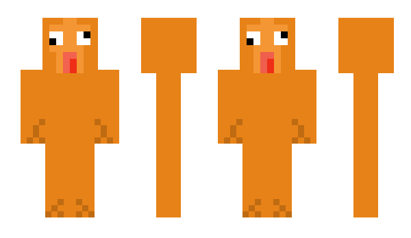 Minecraft skin OrangeHop