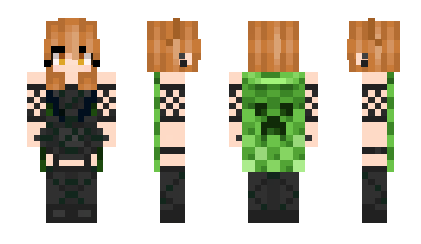 Minecraft skin LuisaCaotica