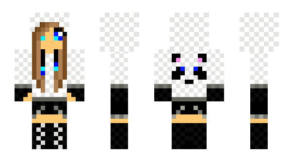 Minecraft skin PandaGirlx