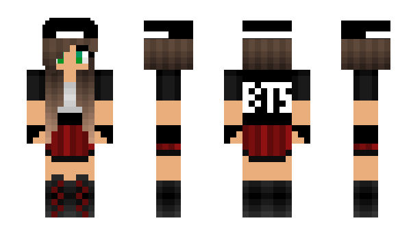 Minecraft skin LucyGreen