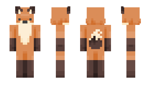 Minecraft skin TheTismFox