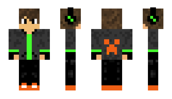 Minecraft skin TheWantedCreeper