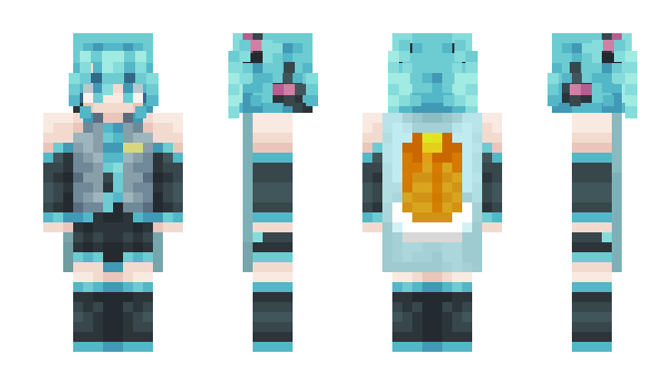 Minecraft скін по ніку Project_Mirai