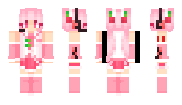 Minecraft скин по нику pinkmiku