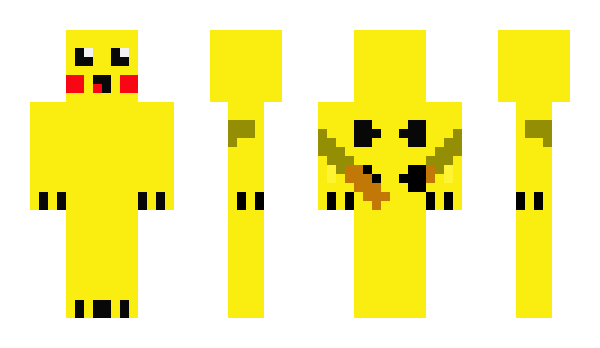 Minecraft skin pikachu52