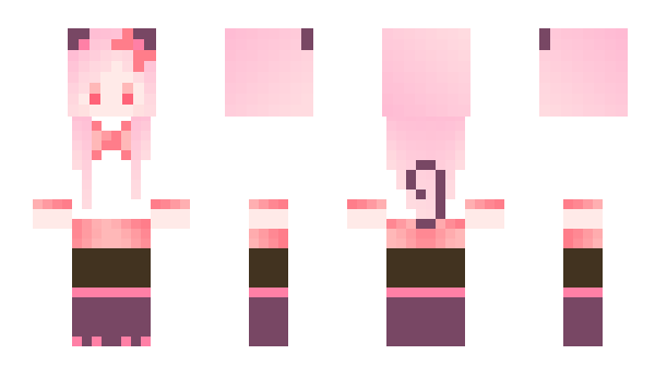 Minecraft skin pinkcat