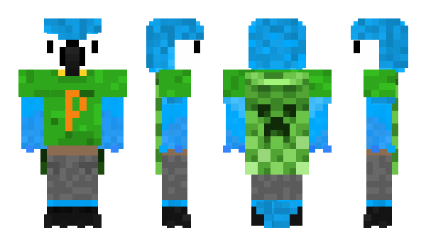 Minecraft skin BuildingParrot64