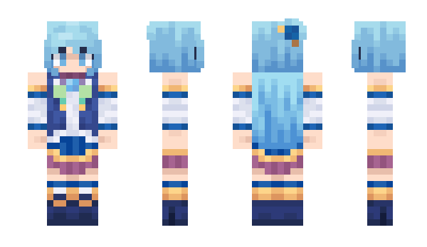 Minecraft skin AquaDeidad